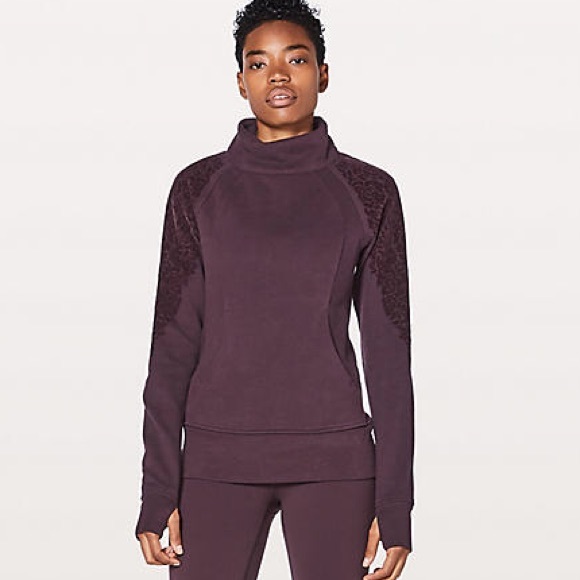 lululemon floral flock pullover